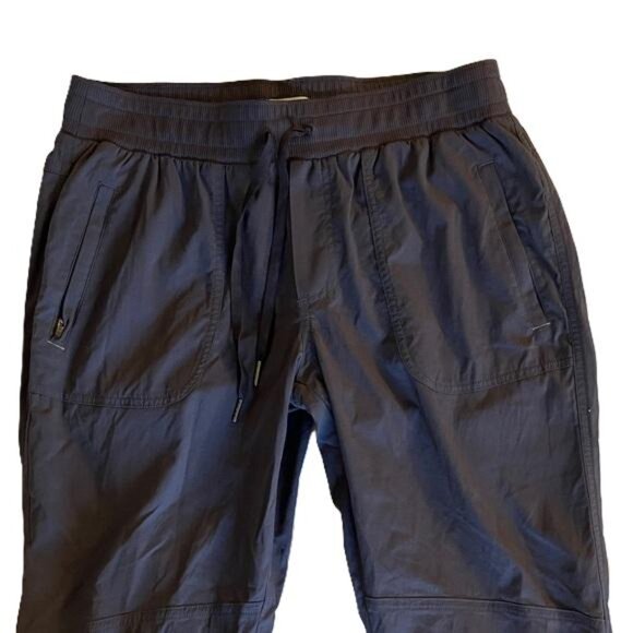 L.L. Bean Vista Camp Jogger Pants Women's Charcoal Black Stretch Nylon, Medium - Picture 3 of 6